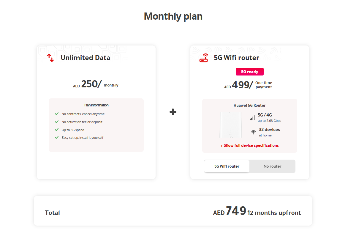 Virgin Mobile Home Internet Plan